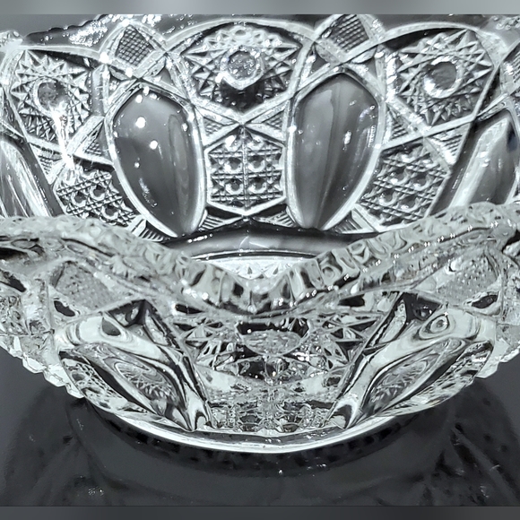 Vntg 8 1/2" Smith Glass "Quintec" Basket EUC - Picture 5 of 13